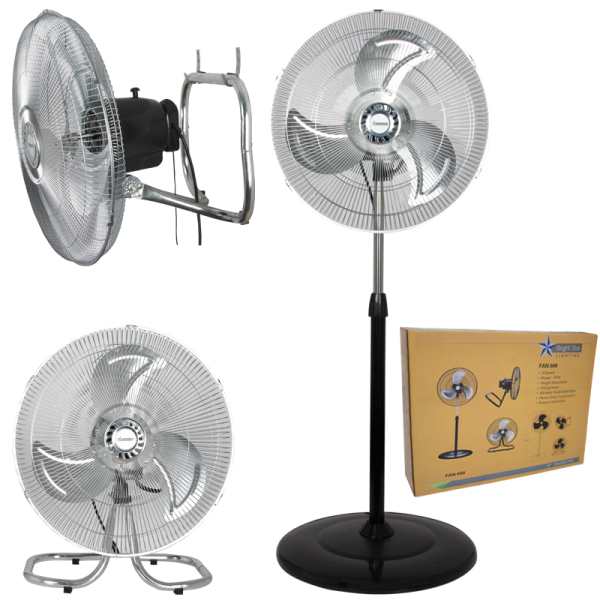 Image of Brightstar Steel Fan - 3 in 1