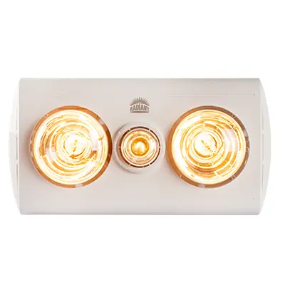 Image of Radiant 3LT Ceiling Light/Heater/Extractor Fan White - RC165