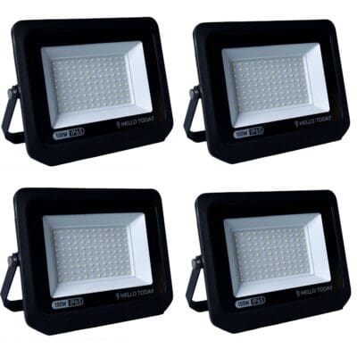 Set Of 4 - 100w Flood Light Led - Hello Today