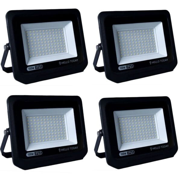 Set Of 4 - 100w Flood Light Led - Hello Today