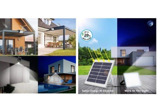 600w Solar Led Flood Light Slimline - Image 2