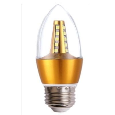 3w Candle Bulb Gold E27 White