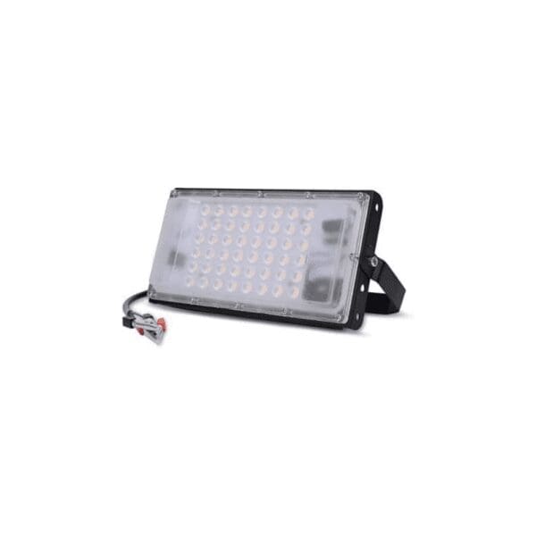 Flood Light Led Lens- 50w 12v Dc With Clamps for Battery
