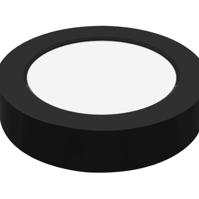 MESMERIZE 24W META BACK-LIT SURFACE MOUNTED ROUND DOWNLIGHTER BLACK + SURFACE MOUNT KIT