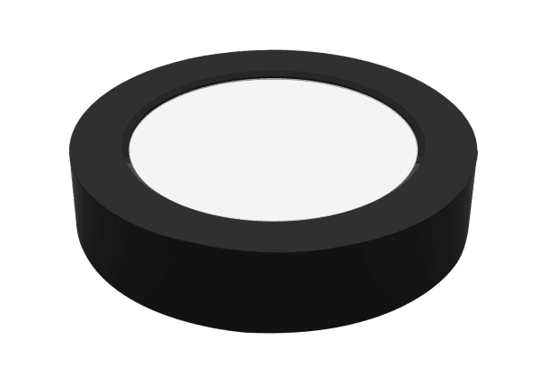 MESMERIZE 24W META BACK-LIT SURFACE MOUNTED ROUND DOWNLIGHTER BLACK + SURFACE MOUNT KIT
