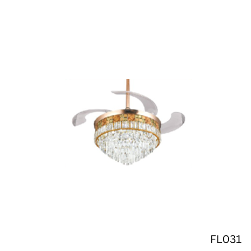 Image of Ceiling Fan Light with Foldable Blades - Fivestar FL031