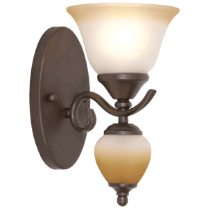 BRIGHTSTAR WB108/1 RUST WALL LAMP