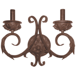 WB1334/2 ANTIQUE BRONZE WALL LAMP - BRIGHTSTAR