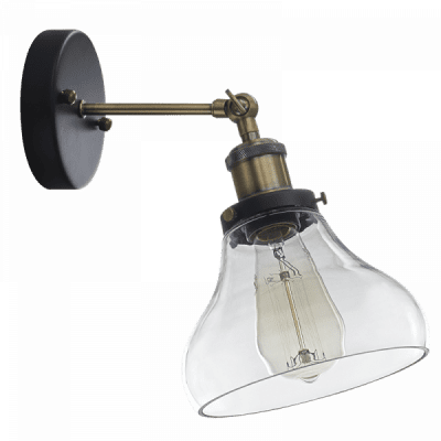 Image of BRIGHTSTAR WB920/1 CLEAR WALL LAMP