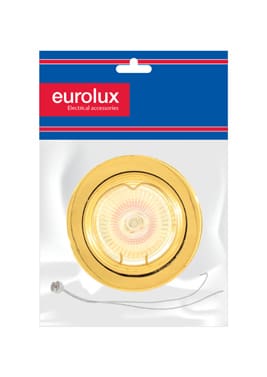 Eurolux Straight Round D/Light 50w Dia 12V P/Brass (PP)