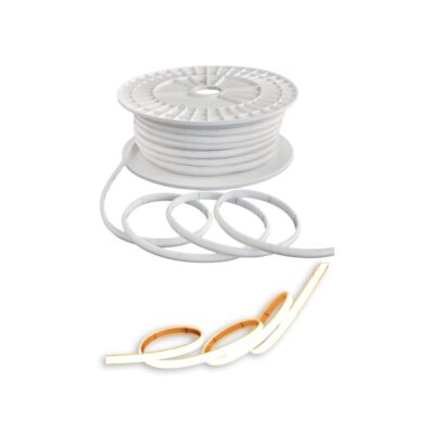 PIOLED 10W 230V IP65 Dyce COB Dotless Strip Light Warm White - 3000k - Per Meter