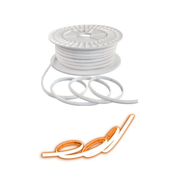 PIOLED 10W 230V IP65 Dyce COB Dotless Strip Light Amber - Per Meter