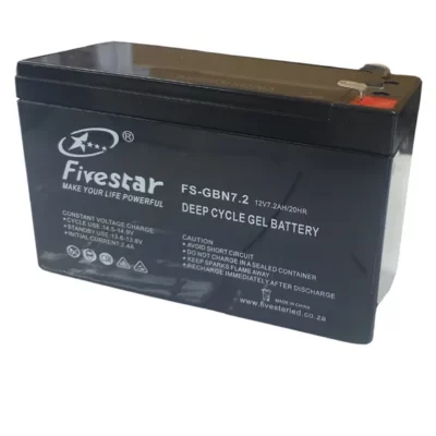 Fivestar 7.2AH 12V Gel Battery FS-GBN7.2