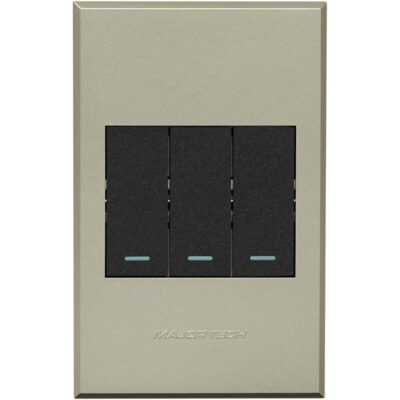 VETi 3 POLA - Three Lever 1x Bell Press & 2x Two - Way Switch - Graphite/Titanium Complete