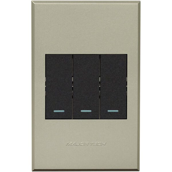 VETi 3 POLA - Three Lever 1x Bell Press & 2x Two - Way Switch - Graphite/Titanium Complete