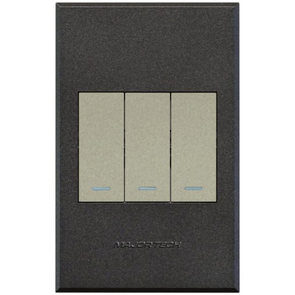 VETi 3 POLA - Three Lever 1x Bell Press & 2x Two - Way Switch - Titanium/Graphite Complete