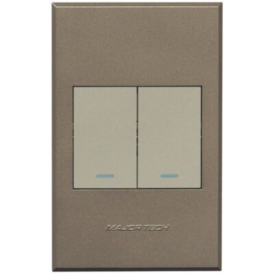 VETi 3 POLA - Two Lever 1x Bell Press & 1x Two - Way Switch - Titanium/Bronze Complete