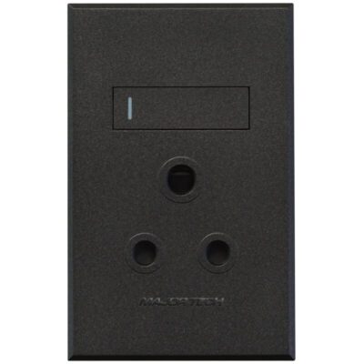 VETi 3 POLA - Single RSA Socket - 4x2 Graphite/Graphite Complete
