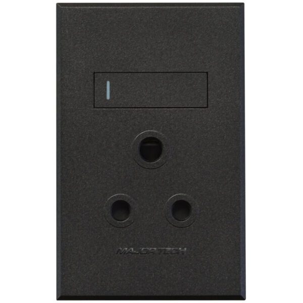 VETi 3 POLA - Single RSA Socket - 4x2 Graphite/Graphite Complete