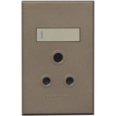 VETi 3 POLA - Single RSA Socket - 4x2 Titanium/Bronze Complete