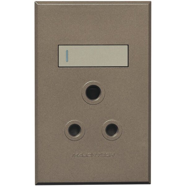 VETi 3 POLA - Single RSA Socket - 4x2 Titanium/Bronze Complete