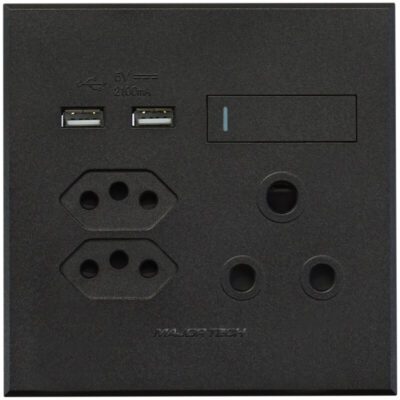 VETi 3 POLA - USB, Double V-Slim, Single RSA Socket - Graphite/Graphite Complete