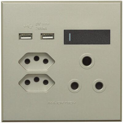 VETi 3 POLA - USB, Double V-Slim, Single RSA Socket - Graphite/Titanium Complete