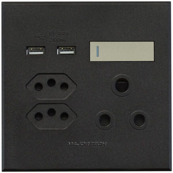 VETi 3 POLA - USB, Double V-Slim, Single RSA Socket - Titanium/Graphite Complete