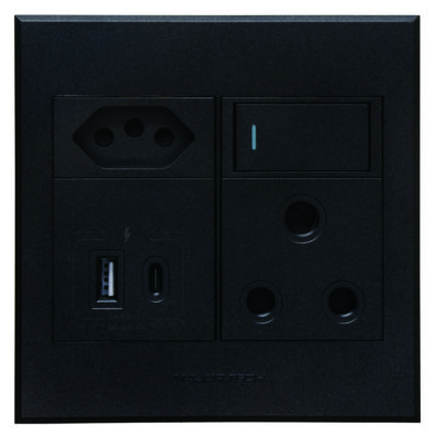 VETi 3 AURA - USB A & C Socket - Graphite/Graphite Complete