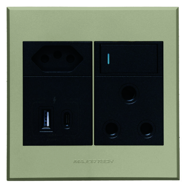 VETi 3 AURA - USB A & C Socket - Graphite/Titanium Complete