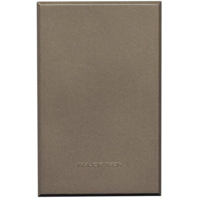 VETi 3 POLA - Blank Cover Plates with Fixing Frame (50x100mm) - Bronze Complete