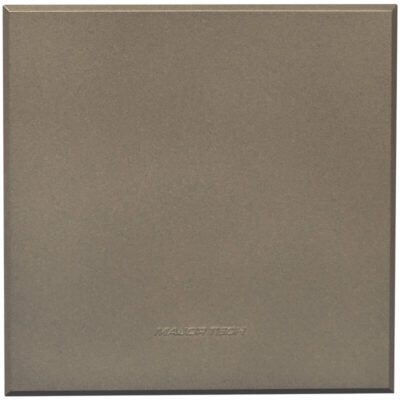VETi 3 POLA - Blank Cover Plates with Fixing Frame (100x100mm) - Bronze Complete