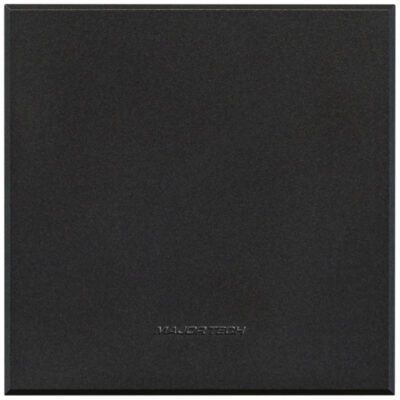 VETi 3 POLA - Blank Cover Plates with Fixing Frame (100x100mm) - Graphite Complete