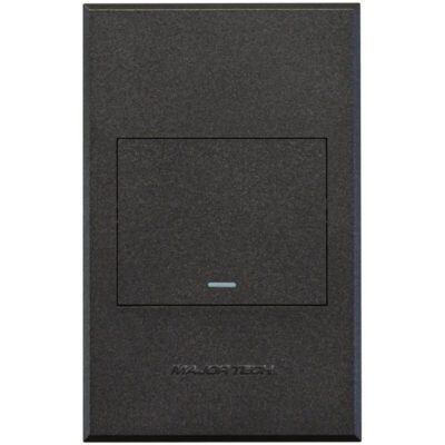 VETi 3 POLA - One Lever Switch Cover Plate Graphite/Graphite - Monoblock