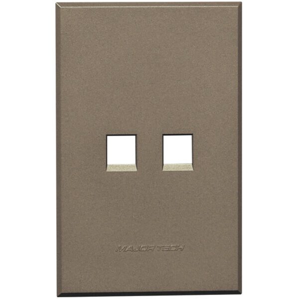 VETi 3 POLA - Dual Data Socket Cover Plate Bronze - Monoblock