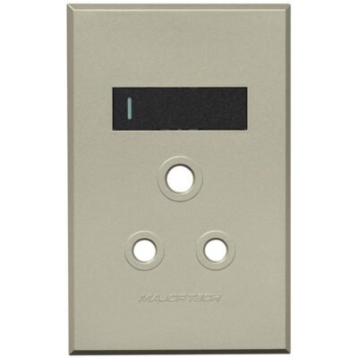 VETi 3 POLA - Single RSA Socket Cover Plate 2x4 Graphite/Titanium - Monoblock