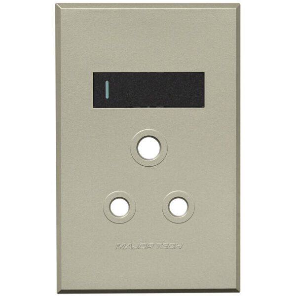 VETi 3 POLA - Single RSA Socket Cover Plate 2x4 Graphite/Titanium - Monoblock