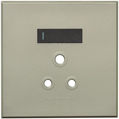 VETi 3 POLA - Single RSA Socket Cover Plate 4x4 Graphite/Titanium - Monoblock