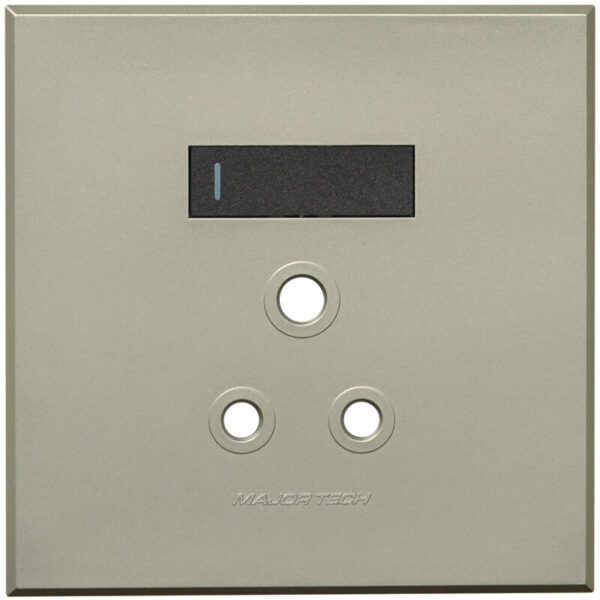 VETi 3 POLA - Single RSA Socket Cover Plate 4x4 Graphite/Titanium - Monoblock