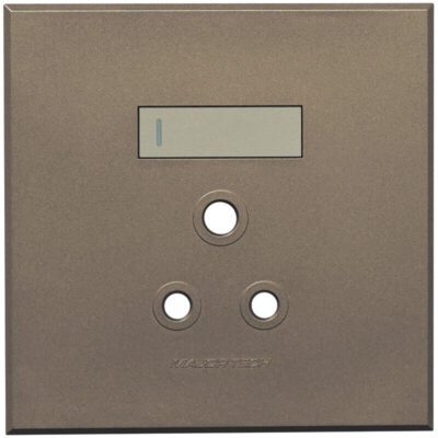 VETi 3 POLA - Single RSA Socket Cover Plate 4x4 Titanium/Bronze - Monoblock