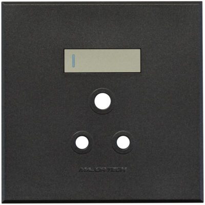 VETi 3 POLA - Single RSA Socket Cover Plate 4x4 Titanium/Graphite - Monoblock