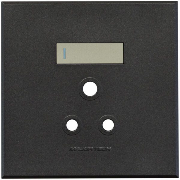 VETi 3 POLA - Single RSA Socket Cover Plate 4x4 Titanium/Graphite - Monoblock