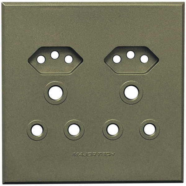 VETi 3 POLA - Unswitched Socket Cover Plate Bronze - Monoblock