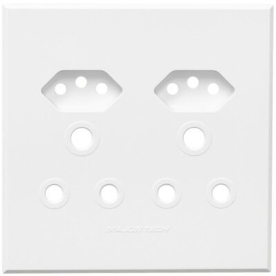 VETi 3 POLA - Unswitched Socket Cover Plate White - Monoblock