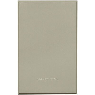VETi 3 POLA - Blank Cover Plates with Fixing Frame (50x100mm) - Titanium Complete