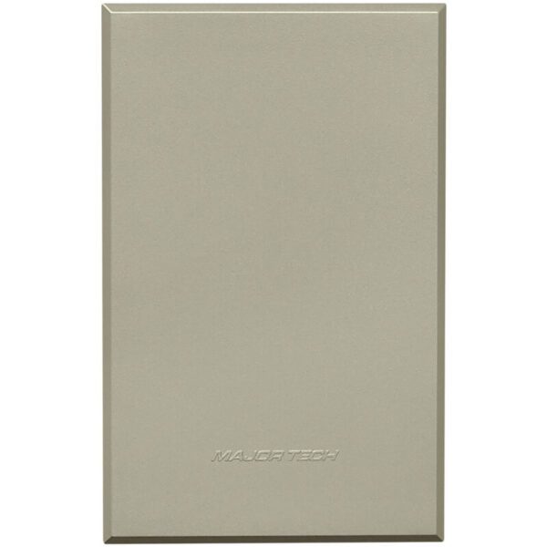 VETi 3 POLA - Blank Cover Plates with Fixing Frame (50x100mm) - Titanium Complete