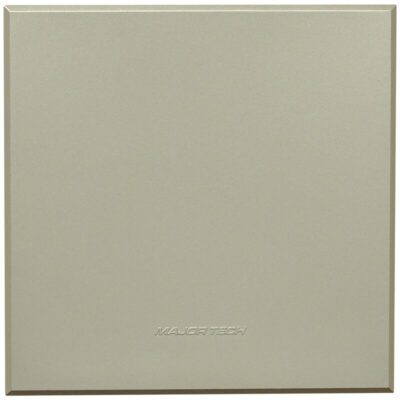 VETi 3 POLA - Blank Cover Plates with Fixing Frame (100x100mm) - Titanium Complete
