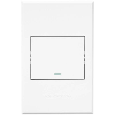 VETi 3 POLA - One Lever Bell Press Switch - White Complete
