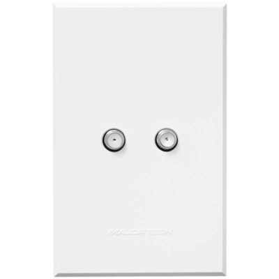VETi 3 POLA - Dual Satellite Socket - White Complete