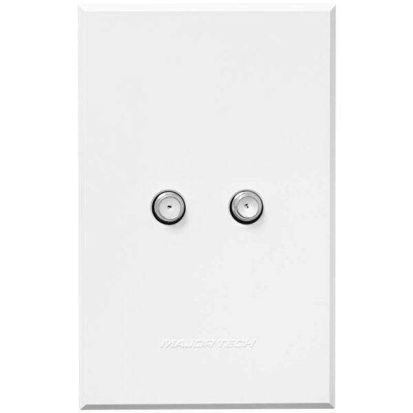 VETi 3 POLA - Dual Satellite Socket - White Complete